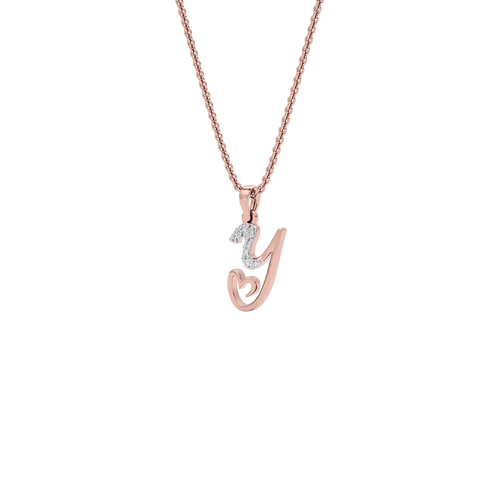 Yours 'Y' Diamond Pendant